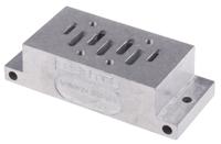 nau-14-1b-iso Festo NAU series 5 station G 1/4, G 1/8 Sub Base for use with MFH Solenoid Valves, 9485