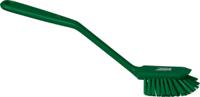 42372 Vikan Medium Bristle Green Scrubbing Brush, 23mm bristle length, PET bristle material