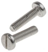 914-1576 RS PRO Slot M2.5 Pan A2 304 Stainless Steel Machine Screws DIN 85 x 10.0mm