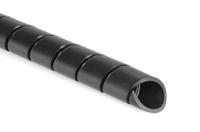 161-41101-sbpe4-pe-bk HellermannTyton Spiral Wrap, I.D 4mm, 20mm polyethylene (PE) SBPE Series
