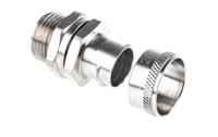 7tca296020r0153-sp20m20b Adaptaflex Swivel, Conduit Fitting, 20mm Nominal Size, M20, Brass, Silver IP54 rating