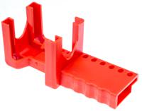 818-8048 RS PRO Red 6-Lock Polyurethane Ball Valve Lockout, 7.5mm Shackle, 90mm Attachment