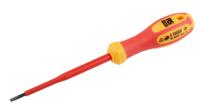 125-3079 RS PRO Slotted Insulated Screwdriver, 3 x 0.5 mm Tip, 100 mm Blade, VDE/1000V, 190 mm Overall