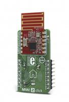 mikroe-2925 MikroElektronika MiWi 2 click MRF89XAM9A for Alarms, Applications for Remote Keyless Access, Data Loggers, Developing