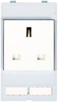4000-68000-0060000 Murrelektronik Limited White 1 Gang Plug Socket, 2 + PE Poles, 13A