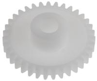 521-7332 RS PRO POM 35 Teeth Spur Gear, 0.8 Module, 6mm Bore Diam, 28mm Pitch Diam, 12mm Hub Diam