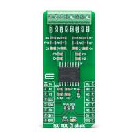 mikroe-4758 MikroElektronika MIKROE-4758 ISO ADC 5 Click Add On Board Signal Conversion Development Tool