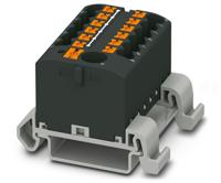 3273234 Phoenix Contact Distribution Block, 13 Way, 4mm², 24A, 690 V, Black