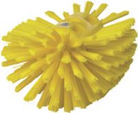 70376 Vikan Hard Bristle Yellow Scrubbing Brush, 40mm bristle length, Polyester bristle material