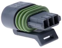 12162280 Delphi, Metri-Pack 150.2 Pull-To-Seat Automotive Connector Socket Grey Cable Mount 3 Way, Crimp Termination