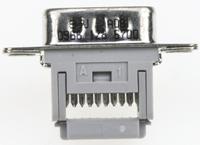 09661286700 HARTING 9 Way Right Angle Cable Mount D-sub Connector Plug, 2.77mm Pitch