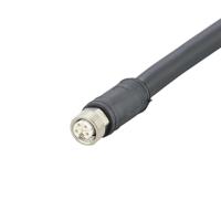 e12643 ifm electronic Power 2.5 mm² 5 Core Power Cable, Black Polyurethane PUR, 10m