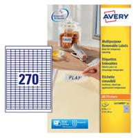 l4730rev-25 Avery White Adhesive High Visibility Label Sheet, Pack of 270Sheets