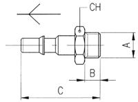 176-1952 RS PRO Nickel Plated Brass Male Coupler Nipple, G 3/8 Male 3/8in Threaded