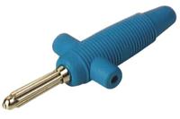 931667102 Hirschmann Test & Measurement Blue Male Banana Plug - Solder, 60V dc