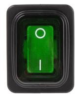 19353118 Marquardt Illuminated DPST, On-Off Rocker Switch Panel Mount