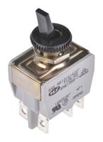 646nh2 APEM Toggle Switch, Panel Mount, On-On, DPDT, Tab Terminal