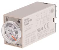 h3yn-41-dc24 Omron H3YN Series DIN Rail, Panel Mount Timer Relay, 24V dc, 4-Contact, 0.1 min → 10h