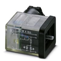 1452217 Phoenix Contact Solenoid Valve Connector with Indicator Light, 110 V ac Voltage