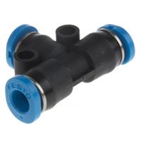 qsmt-4 Festo QSMT Series Tee Tube-to-Tube Adaptor Push In 4 mm, Push In 4 mm to Push In 4 mm, Tube-to-Tube Connection Style,