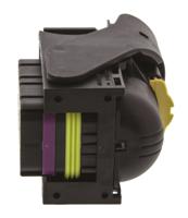 284742-1 TE Connectivity, Micro Quadlok System Automotive Connector Socket Black, Brown Cable Mount 60 Way