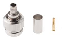 j01010r0005 Telegartner, Plug Cable Mount TNC Connector, 50Ω, Crimp Termination, Straight Body