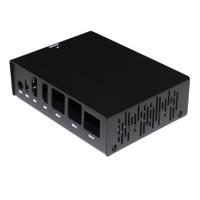 200122 Okdo Metal ROCK SBC Case for use with ROCK 5 Model B Single Board Computer, Black