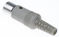 930131517-mas-50-s-grey Hirschmann, MAS 5 Pole Miniature Din Plug, DIN 41524, 4A, 34 V ac/dc IP30, Male, Cable Mount