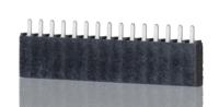 ssw-115-01-t-s Samtec SSW Series Straight Through Hole Mount PCB Socket, 15-Contact, 1-Row, 2.54mm Pitch, Solder Termination