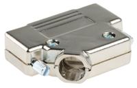 d45pk25-k MH Connectors MHD45PK Series ABS Angled D Sub Backshell, 25 Way, Strain Relief
