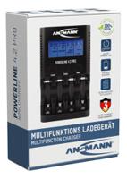 1001-0079-uk Ansmann Powerline 4.2 Pro Battery Charger For NiMH AA, AAA 4 Cell 400mA with EU, UK plug