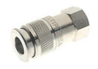 187-8804 RS PRO Brass Female Quick Air Coupling, G 3/8 Female Threaded