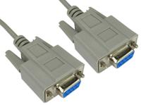236-9147 RS PRO Female 9 Pin D-sub to Female 9 Pin D-sub Serial Cable, 2m PVC