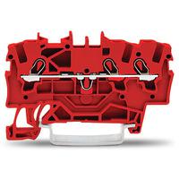 2001-1303 WAGO  TOPJOB S Series Red, 1.5mm², 1-Level, Push-In Cage Clamp Termination, ATEX, EAC Ex, IECEx