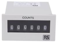 896-7024 RS PRO Impulse Counter, 6 Digit, 10Hz, 230 V ac