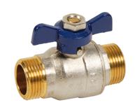 536003 Sferaco Nickel Plated Brass Ball Valve, Ball Valve, Threaded, BSP 3/8in, 30bar Operating Pressure
