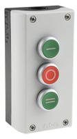 216532-m22-i3-m1 Eaton Momentary Enclosed Push Button - 3NO/3NC, Plastic, 3 Cutouts, Green/Red/Green, I/O/II, IP69K