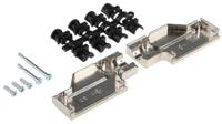 mhdcmr25-k MH Connectors MHDCMR Series Zinc Right Angle D Sub Backshell, 25 Way, Strain Relief