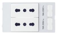 39500010007 HARTING Italy Mains Connector, 16A Grey, Panel Mount Screw, 250 V