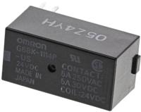 g6bk-1114p-us-dc24 Omron PCB Mount Latching Power Relay, 24V dc Coil, 5A Switching Current, SPST
