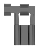 180422-2 TE Connectivity FASTIN-FASTON .312 Uninsulated Female Spade Connector, Flag Terminal, 7.92 x 0.81mm Tab Size, 1mm² to