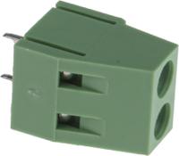 897-0803 RS PRO PCB Terminal Block, 2-Contact, 5mm Pitch, Through Hole Mount, 1-Row, Screw Termination