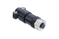 hmc-05bffb-sl7001 Amphenol Industrial Industrial Circular Connector, 5 Contacts, Threaded, Micro Connector, Socket, Female, IP68, NMEA