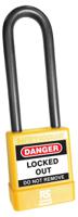 180-6820 RS PRO Yellow ABS, Steel, PVC Safety Lockout Padlocks, 5mm Shackle, 75mm Attachment
