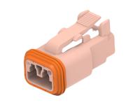 dt06-2s-tn09 TE Connectivity, DT06-2S Automotive Connector Socket Brown Cable 2 Way, Cable Termination DT06-2S-TN09