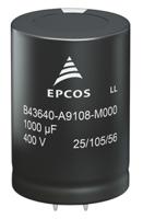 b43644e9827m060 EPCOS 820μF Aluminium Electrolytic Capacitor 400V dc, Snap-In - B43644E9827M060