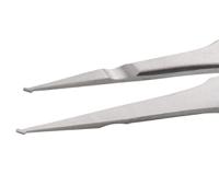 09sm108sa1 ideal-tek 120 mm, Stainless Steel, Grooved, Tweezers