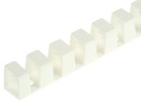 164-11008-heladuct-flex10-pp-wh HellermannTyton HelaDuct Flex10 White Slotted Flexible Panel Trunking - Flexible Slot, W11 mm x D13.5mm, L0.5m,