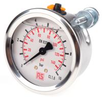 9314195 WIKA G 1/4 Analogue Pressure Gauge 10bar Back Entry 63mm Outside Diameter