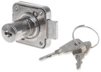 566532a Euro-Locks a Lowe & Fletcher group Company Sliding Door Lock, 22mm Panel-to-Tongue, 16.5mm Cutout, Key Unlock